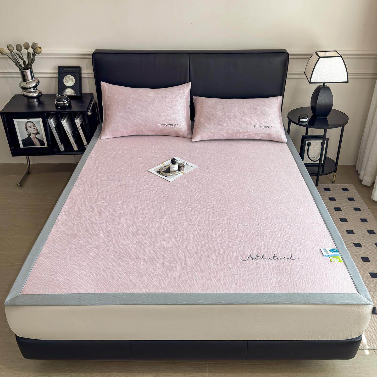 新款夏季凉席冰丝席三件套可水洗折叠床笠款空调凉席1.5m/1.8米夏