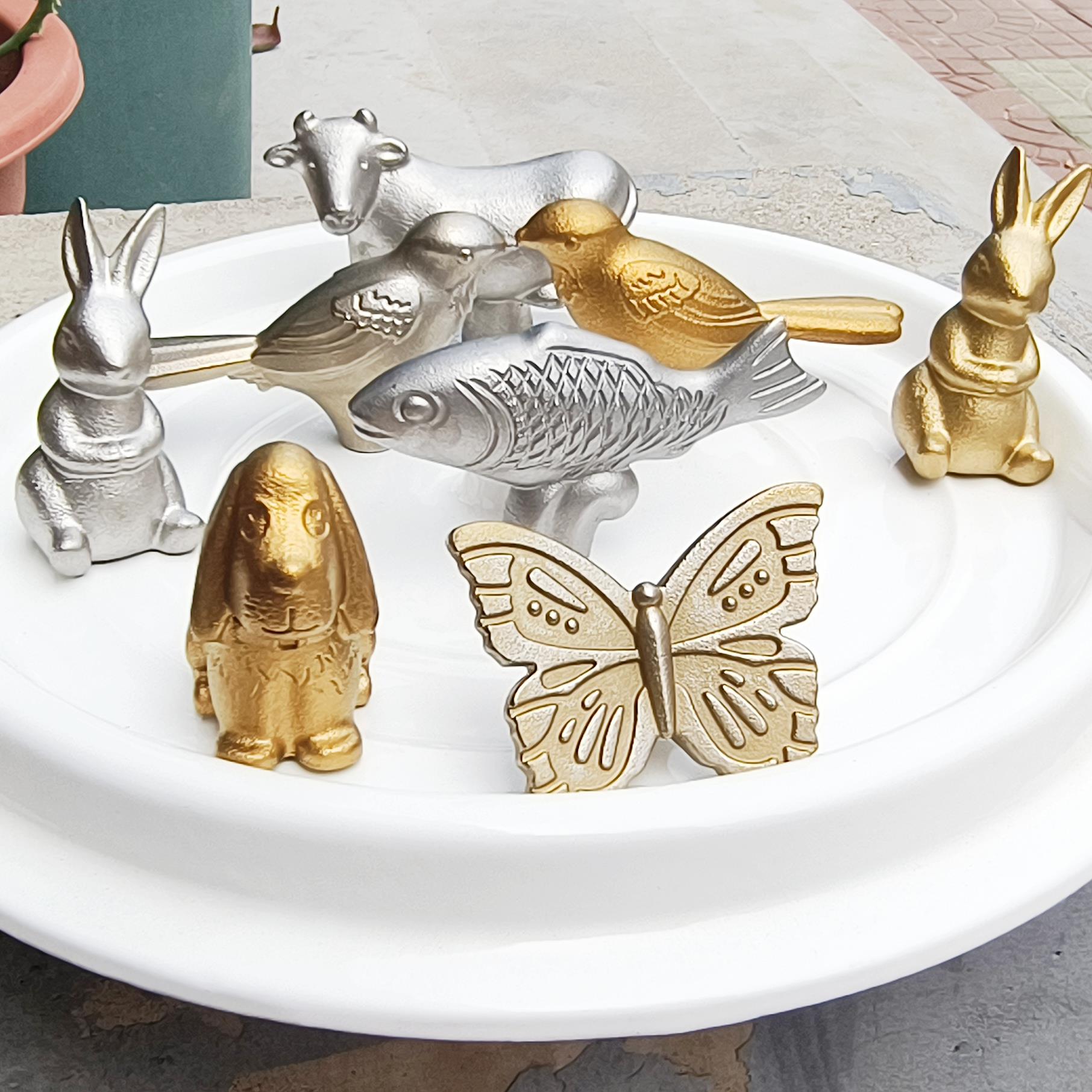 铸铁珐琅锅锅钮STAUB通用卡通动物锅盖提手实心304不锈钢锅盖顶珠