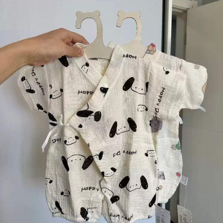 婴幼儿短袖连体衣超萌宝宝纯棉a