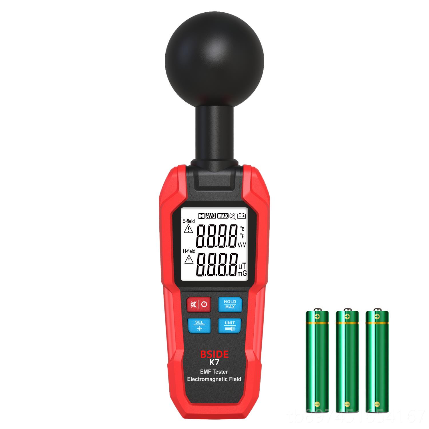 新款BSIDE K检7电磁辐射测仪数显电磁用辐射计手机电脑家电辐器射