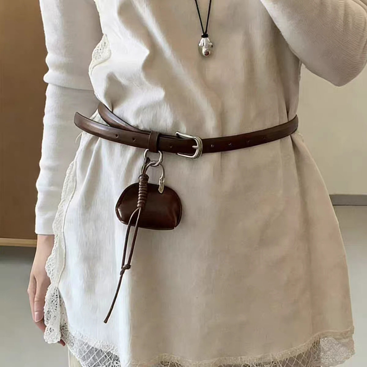 腰带配饰小腰包流苏皮带百搭复古装饰裙子腰链女小包包欧美潮ins