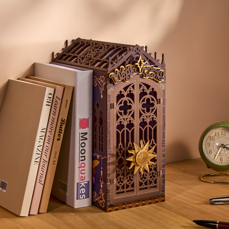 若来新品魔法之家书立3diy拼图