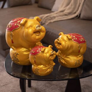 只进不出大容量金猪储蓄罐客厅摆件装 存钱罐2025新款 饰品创意礼品