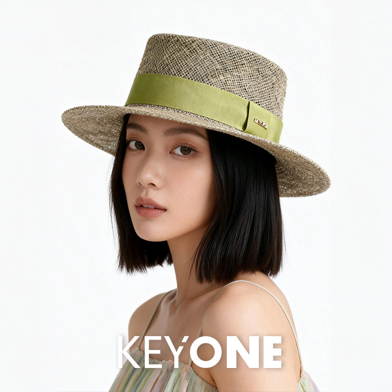 【KEYONE&超模陈静颐】经典款草帽女夏季遮阳防晒太阳帽