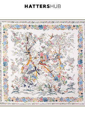 KEYONE桑蚕丝小方巾素绉缎真丝丝巾女士真丝披肩头巾夏季