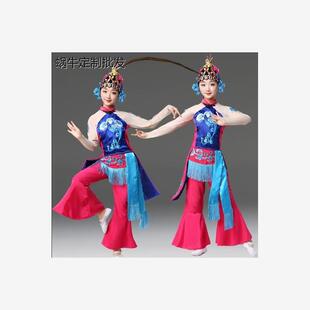新款俏花旦儿童古典舞蹈服心有翎兮戏服小花旦演出服京剧表演服装