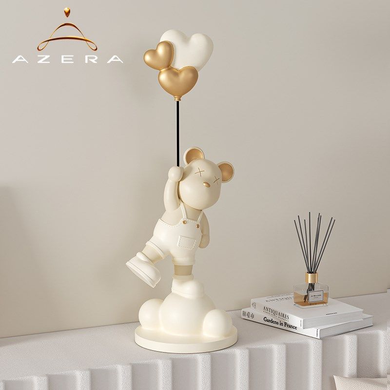 优选创意气球暴力熊桌面摆件客厅电视柜酒柜书桌样板房奶油风装饰