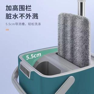 免手洗平板拖把刮刮乐甩水懒人家用一拖净干湿两用加厚墩布桶涛森