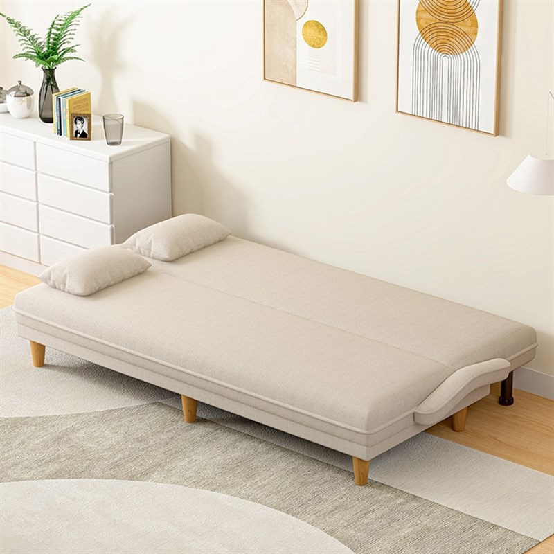 实木床双人床出租房床简易床家用小床单人床1米2榻榻米床现代简约