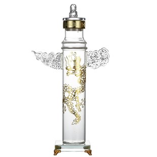 新款大容量华表泡酒玻璃瓶大口径玻璃工艺龙柱酒瓶密封透明泡酒瓶