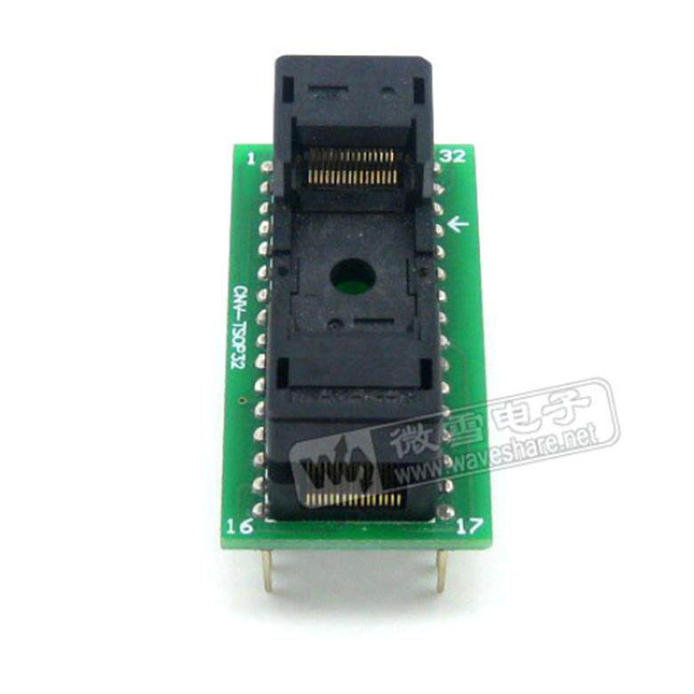 TSOP32转DIP32 编程座 IC引脚间距0.5mm 烧录座 OTS-32-0.5-08