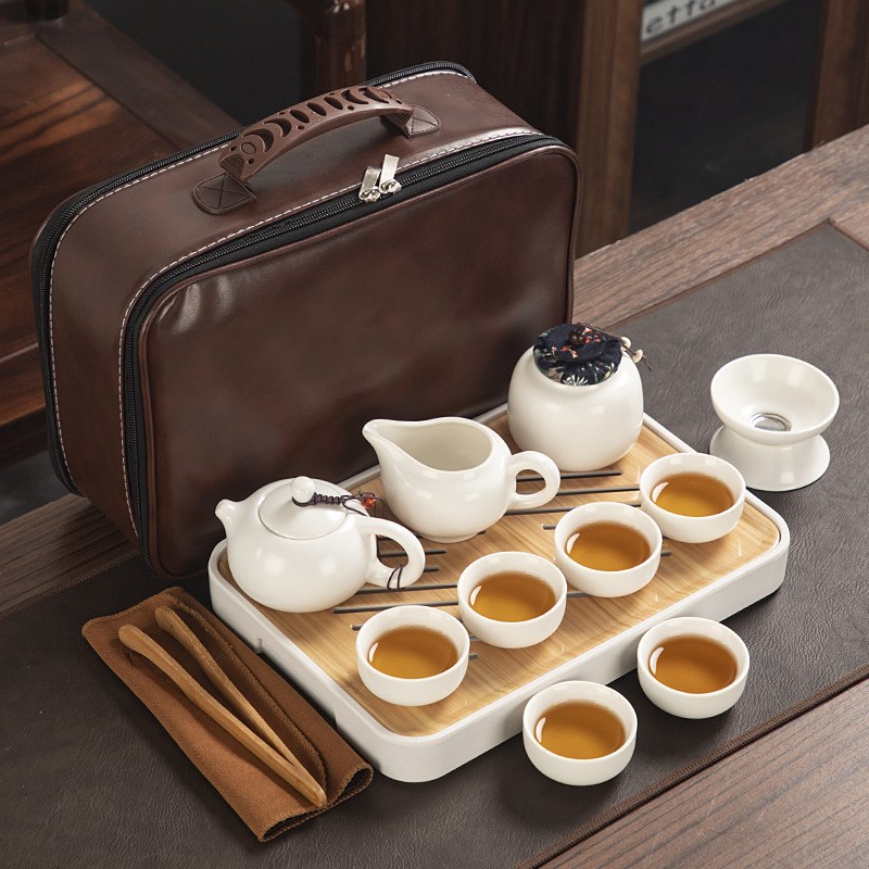 茶具套装商务新年下午茶送客户活动开业公司logo茶盘旅行泡茶礼品
