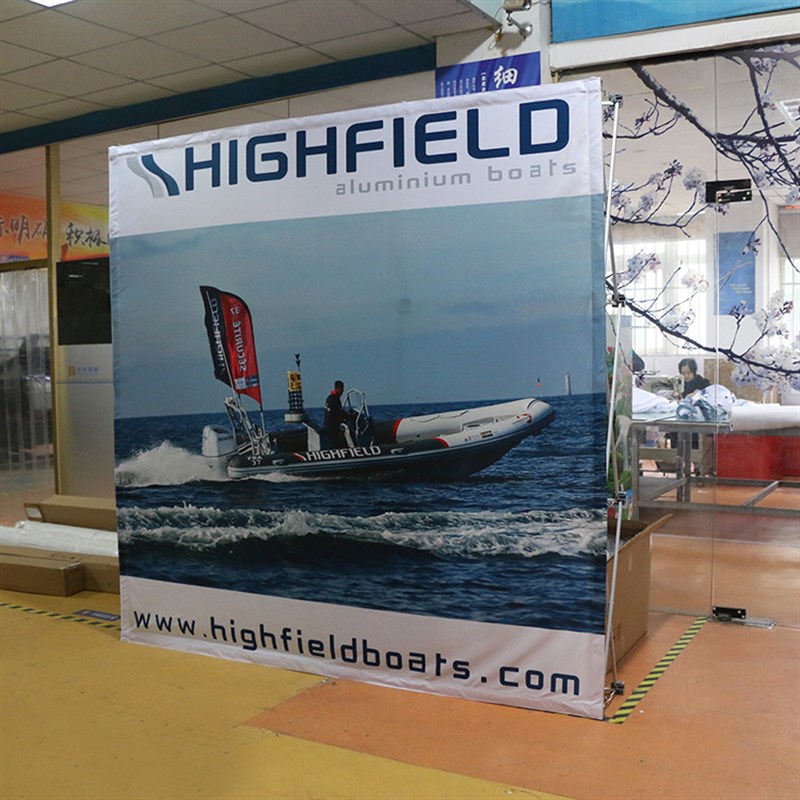 新款拉网展架前台快幕秀广告展示架弹力布快幕秀展示架