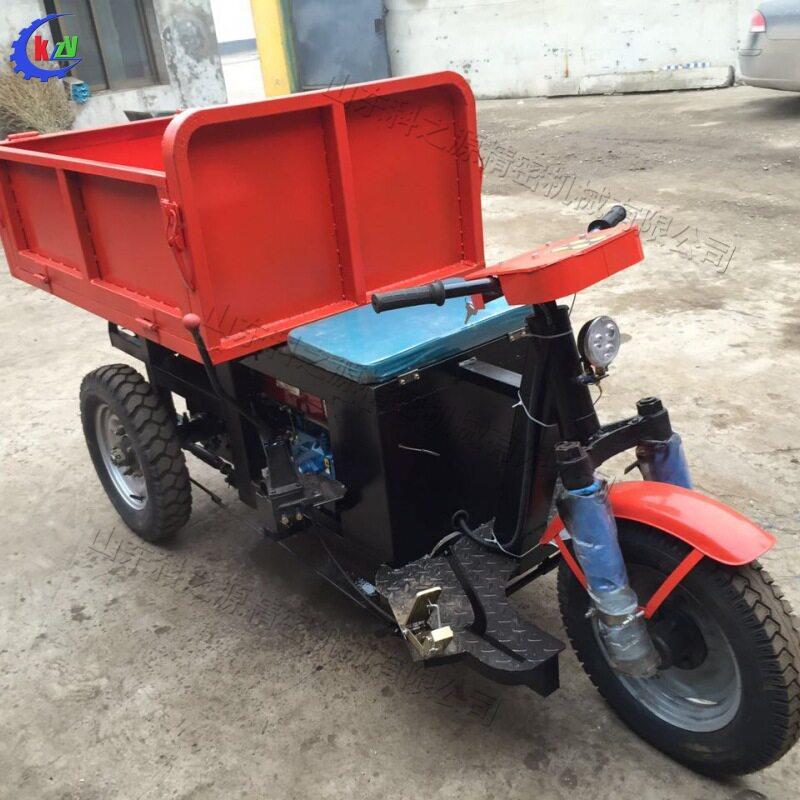 家用农田粮食运输车 小型柴油自卸三轮车 建筑工地拉砖拉土搬运车