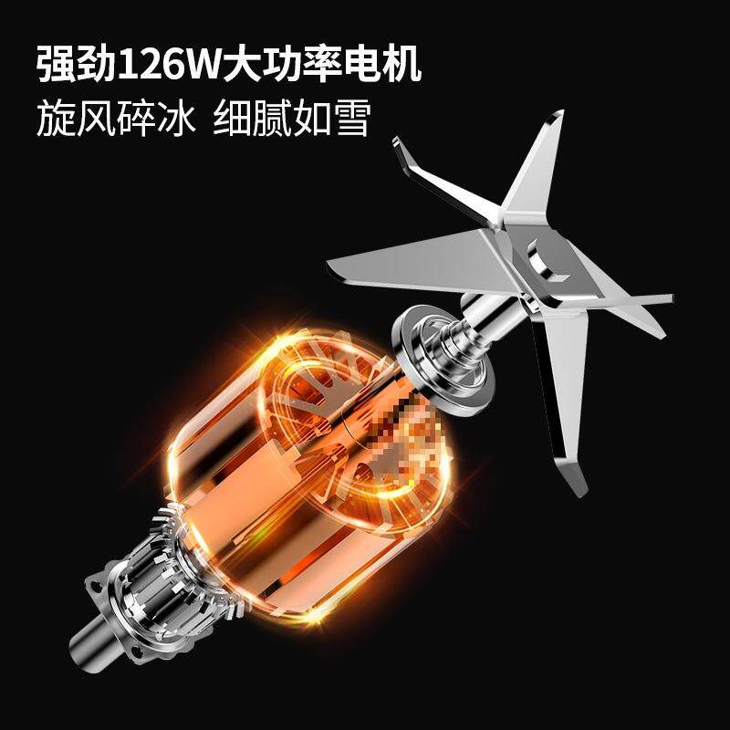 电榨汁机玻璃小型便携式迷你电动榨汁杯手动果汁机炸汁机家用
