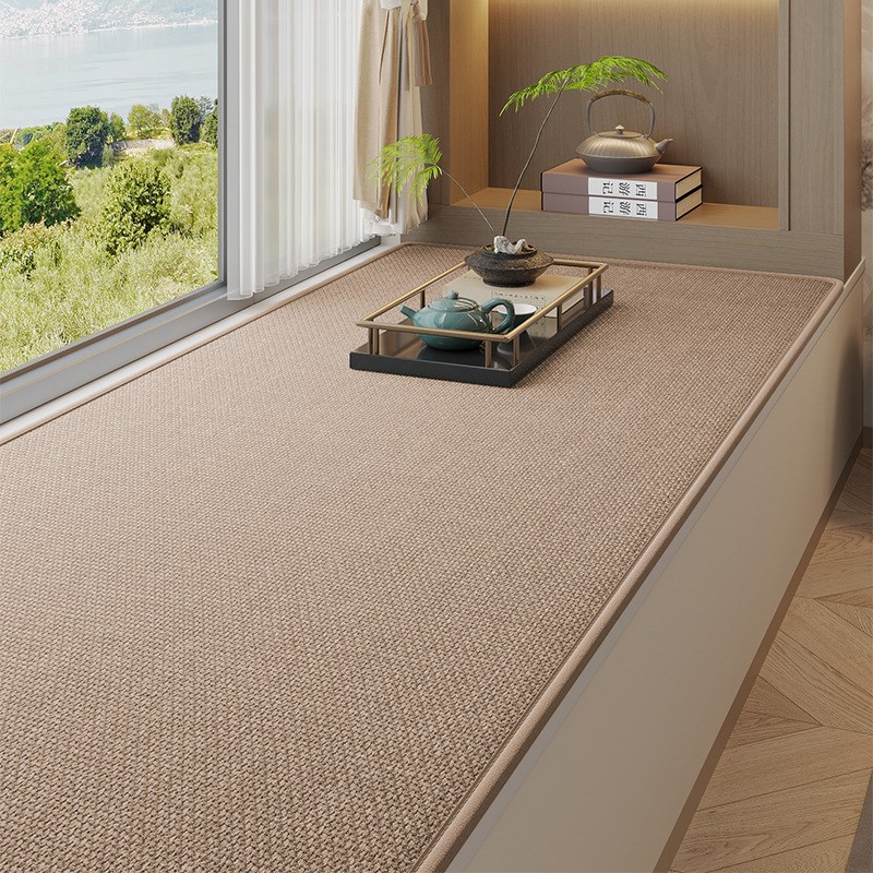 飘窗垫窗台垫日式简约棉麻风格四季通用薄款防滑卧室阳台坐垫