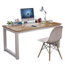 震怡猫耳桌简易电脑桌台式桌家用写字书桌简约现代办公钢木桌子