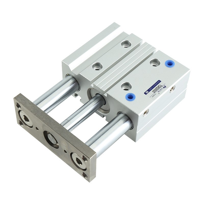 TCM系列 三轴三杆带导杆 加厚缸体导杆TCM32X50S/60s/70s三轴气缸