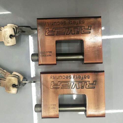 厂家直销红环牌挂锁品质铜横梁矩形锁头含锁匙实用挂锁锁具