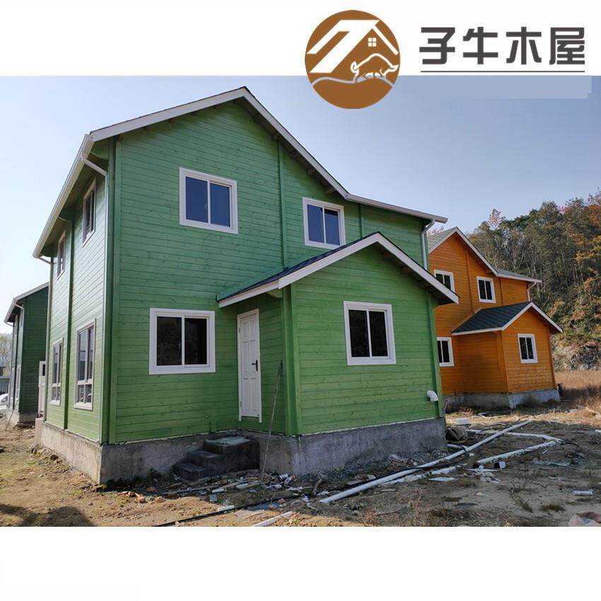现货供应中式移动活动房 木质双层民宿板房 养老休闲乡村双层别墅