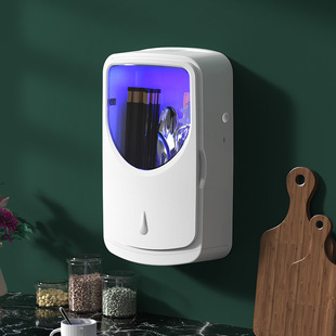 紫外线消毒筷子筒家用桶厨房收纳盒篓置物架防霉餐具勺子笼壁挂式