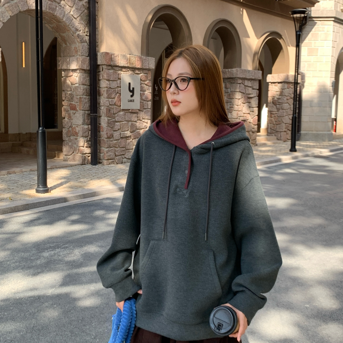 11AN-时尚简约宽松百搭卫衣F61678