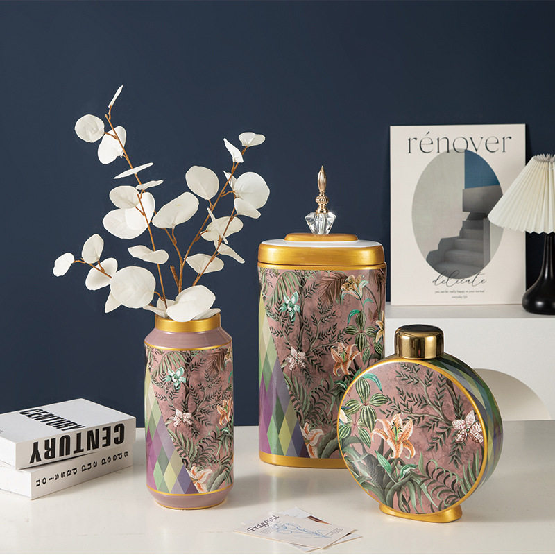 北欧家居陶瓷摆件客厅电视柜玄关花瓶插花软装装饰品陶瓷工艺品,模玩/动漫/周边/娃圈三坑/桌游,文化/体育周边,淘宝优惠券,粉丝福利购,淘宝优惠卷