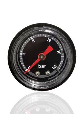 供卡槽式卡口咖啡压力表轴向横装快装式金属壳Y40 20BAR工厂直供