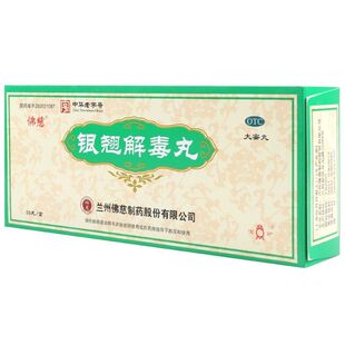 佛慈银翘解毒丸9g*10丸  风热感冒发热头痛咳嗽口干咽喉疼痛鼻塞