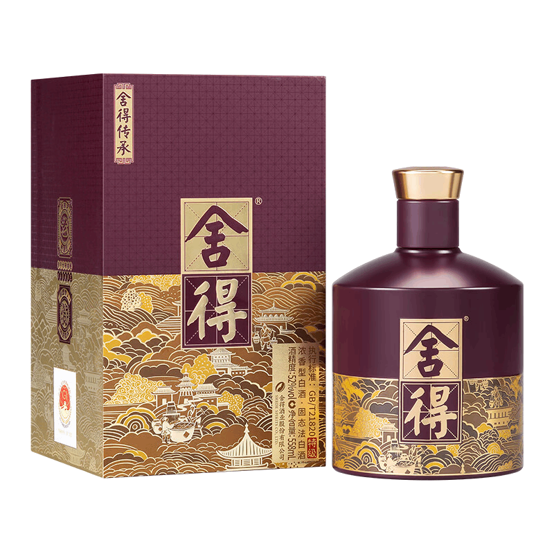 舍得酒品味舍得传承版52度558ml浓香型白酒收藏年货送礼六粮酿造