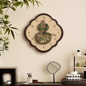 优选中古风葫芦时钟客厅挂墙创意家用静音钟表高级感复古餐厅墙壁