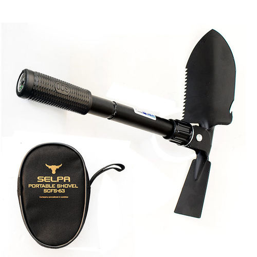 优选户外铁锹工兵铲登山露营多功能折叠铲子便携车载迷你铲子锰钢