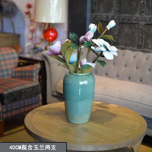 优选欧式陶瓷落地高大花瓶简约花盆搭配釉窑变客厅干花插花装饰品