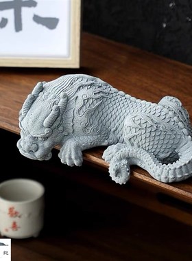 优选假山鱼缸摆件吸水造景山水书房蝮枯庭院喷泉兽吸水园艺兽蚣盆