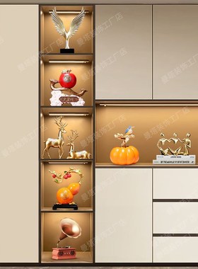 优选酒柜装饰品办公室餐边柜摆设家居客厅展示柜工艺品书柜现代