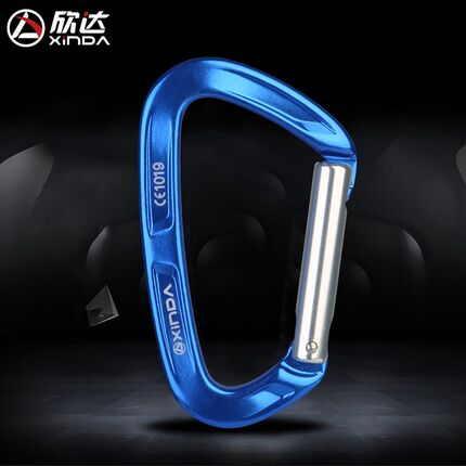 优选欣达Xinda登山扣攀岩装备轻便快挂直门弯门快挂登山户外安全