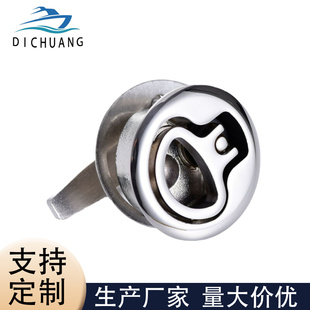 316不锈钢D环弹簧地板锁扣 加长款甲板盖门锁 游艇船用五金配件