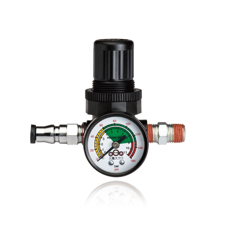 台湾久隆JOLONG新款高压调压阀压力表气压表气动黄油机M301