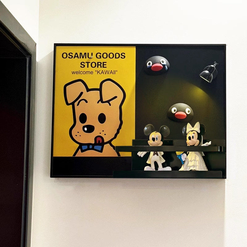 电表箱装饰画电源电闸遮挡画配电箱网线盒遮丑神器磁吸黑板画米奇