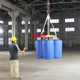 YL4吊车叉车四桶夹油桶吊具鹰嘴起重器夹具铁塑料桶 现货供应TY4