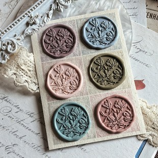 优选三角海域【火漆印章】S.No.83玉兰花开 婚庆请柬礼品装饰手账