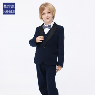 高定儿童西装套装花童礼服法式英伦风绅士参加节目表演男童小西服