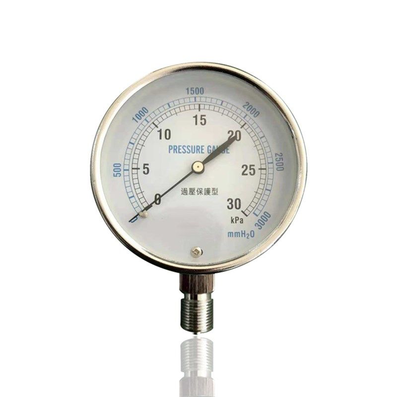 优选供应普通膜盒压力表微压力表不锈钢微压表不锈钢压力表YE75 3