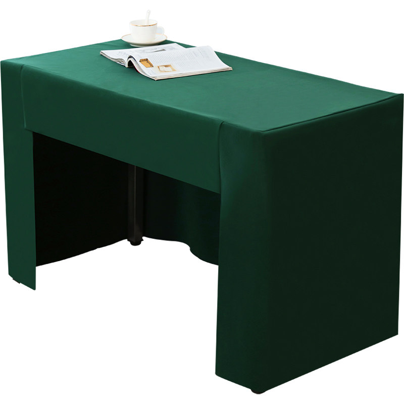 优选加厚台尼桌套展会活动讲台演讲桌布会议室台布长方形绒面桌布
