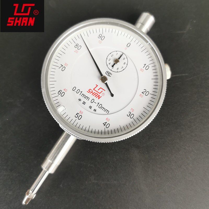 优选桂林桂量机械式百分表0-10/20/30/50*0.01指示表0-1*0.001千