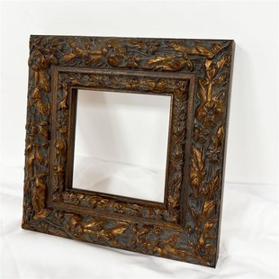 优选【神秘古迹】复古欧式实木画框立体印花定制油画外框古典小众