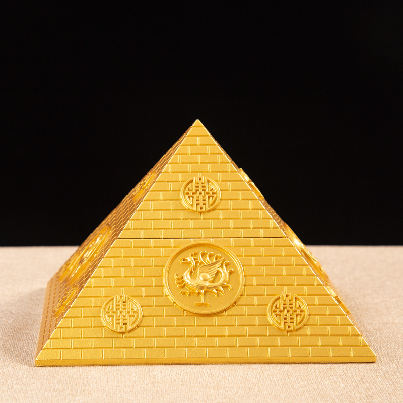 优选新款 斜度52度金字塔  许愿塔砂岩矿石办公室家居摆件