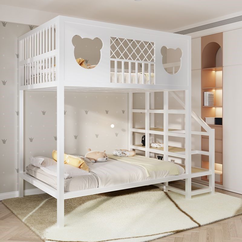 优选铁艺上下床家用1.8米双人小户型1.2米儿童省空间单上层公寓子