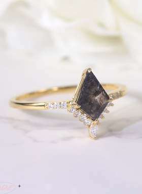 天然水晶戒指女轻奢高级感