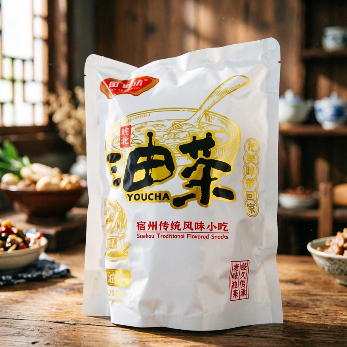 安徽特产 皖北宿州早餐油茶咸马虎特色阜阳传统撒汤方便代餐240g
